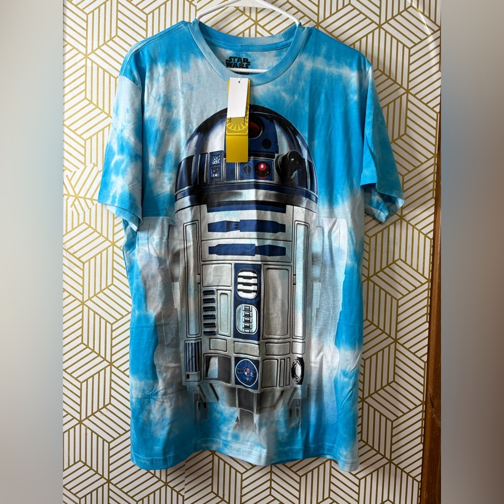Star Wars Blue tie dye R2-D2 Graphic Tee XL